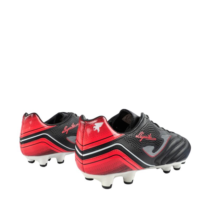 Joma Aquila FG football boots black and red AGUW2241 piros focicipő