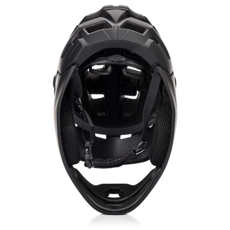 Meteor Hydra S full-face bicycle helmet 51-55 cm black fekete sisak 17894