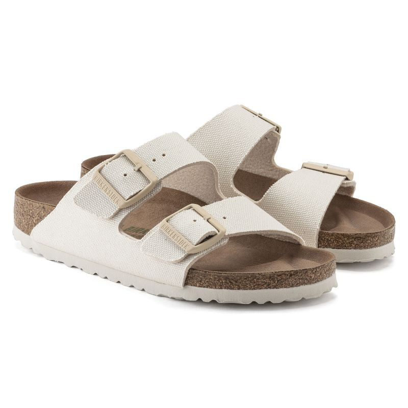 Birkenstock Arizona Vegan Women Textile Narrow Eggshell Flip-Flops for Narrow Feet Vegan (1022679) cipő