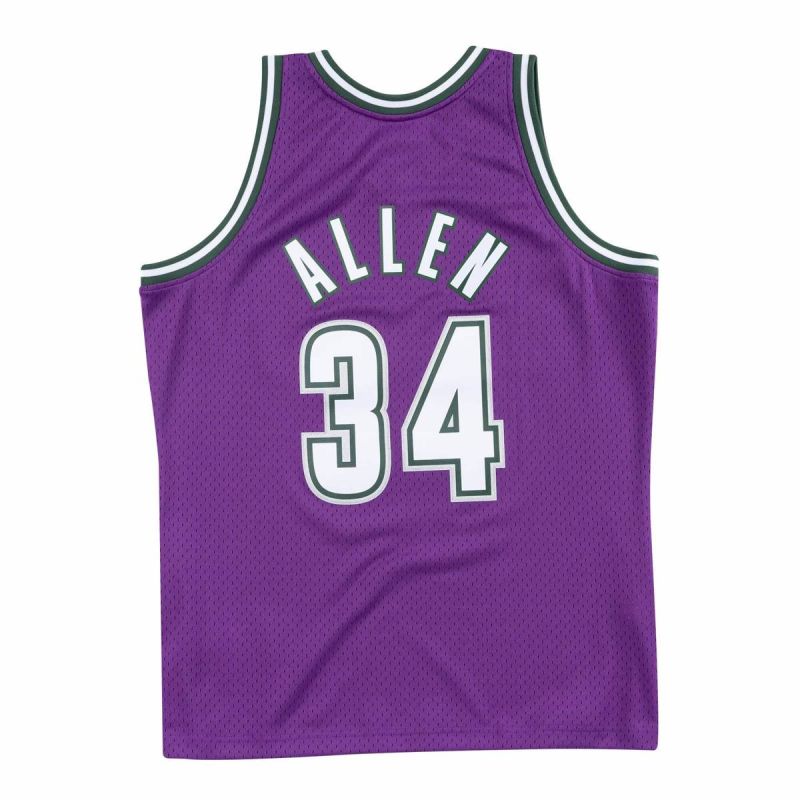 Mitchell & Ness Swingman Jersey NBA Milwaukee Bucks Ray Allen - SMJYAC18014-MBUPURP00RAL kosárlabda mez