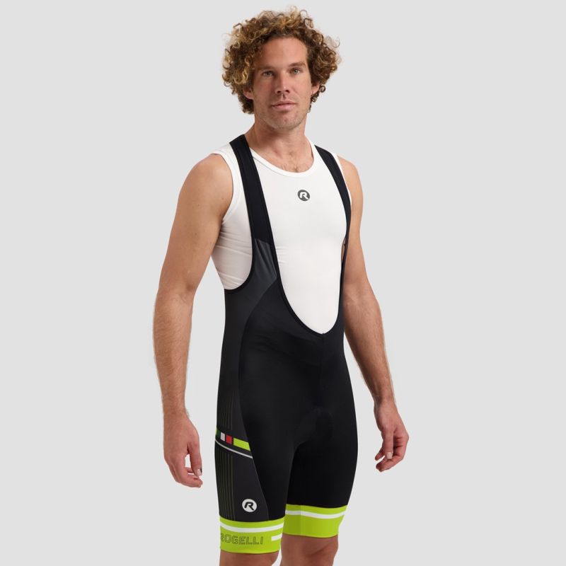 Rogelli GARA MOSTRO II black-fluorescent fekete short
