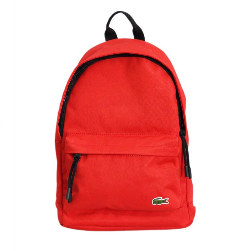 Lacoste Néocroc Unisex Fabric Backpack Red S - NH2860NE-883 uniwersalny hátizsák