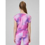 Girls' quick-drying sports crop-top 4F