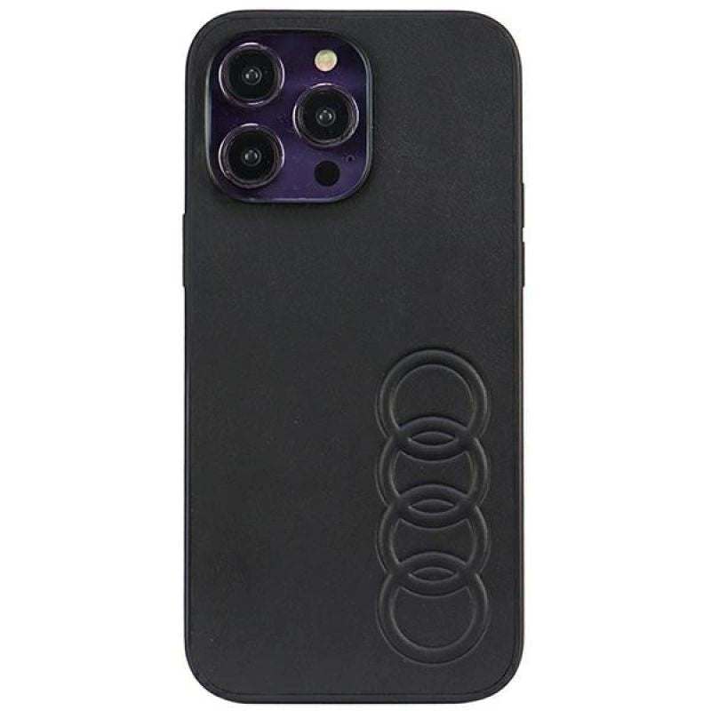 Audi Synthetic Leather iPhone 14 Pro Max 6.7" /black hardcase AU-TPUPPCIP14PM-TT/D1-BK fekete utcai cipő