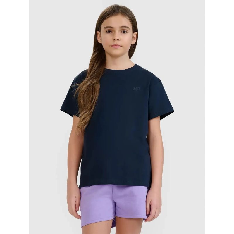 4f Girls' plain T-shirt 4FJWMM00TTSHF2332-31S General