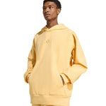 Men's adidas All Szn Fleece Hoodie Yellow KT3105 sárga kapucnis pulóver