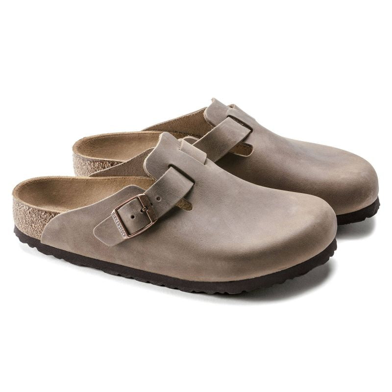 Birkenstock Boston Tabacco Brown Oiled Leather Regular Wide Slides for Women/Men (0960811) Egyéb