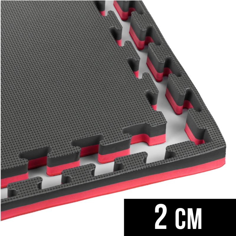 DBX Bushido Exercise mat with Safety Certificate - Puzzle 1x1m - Tatami fekete mats, puzzle, training equipment