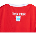 TOP TEN Kick light sleeveless top (WAKO APPROVED) czerwony+m póló