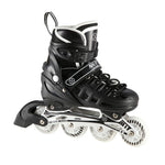 Nils Extreme NH10905 4in1 inline skates with replaceable hockey blade, black LED, size M (35-38) fekete sípcsontvédő