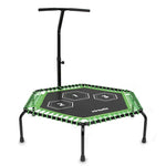Virtufit Fitness Pro Trampoline With Handle - Black - 127 Cm