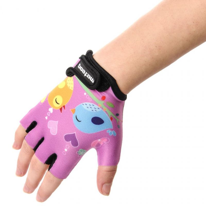 Meteor Owl Jr Cycling Gloves rózsaszín gloves, gloves