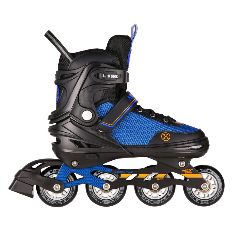 NH18188A 2in1 BLACK-ORANGE SIZE S(29-33) ROLLER SKATING WITH HOCKEY SLEEVE NILS EXTREME narancssárga görkorcsolya