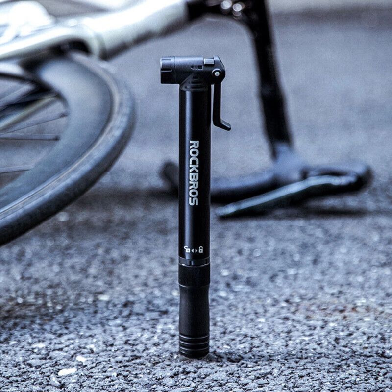 Rockbros 42320010001 Bicycle Pump Hand + Screwdriver - Black fekete pumps