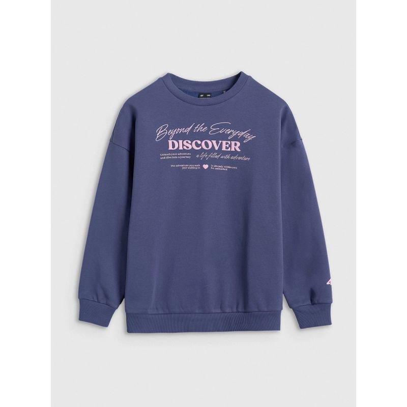 4f Oversized sweatshirt without a hood for girls 4FJRAW25TSWSF2428-33S Egyéb