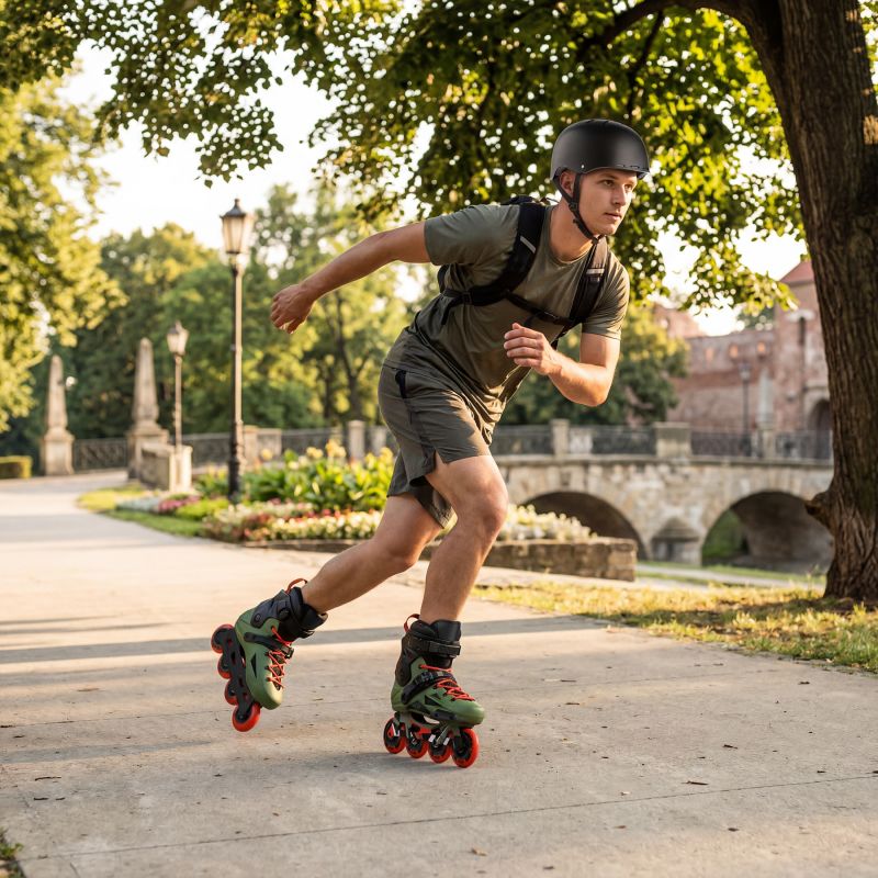 Na1601 Slayd Slalom Roller Skates Green Size 42 Nils Extreme zöld utcai cipő