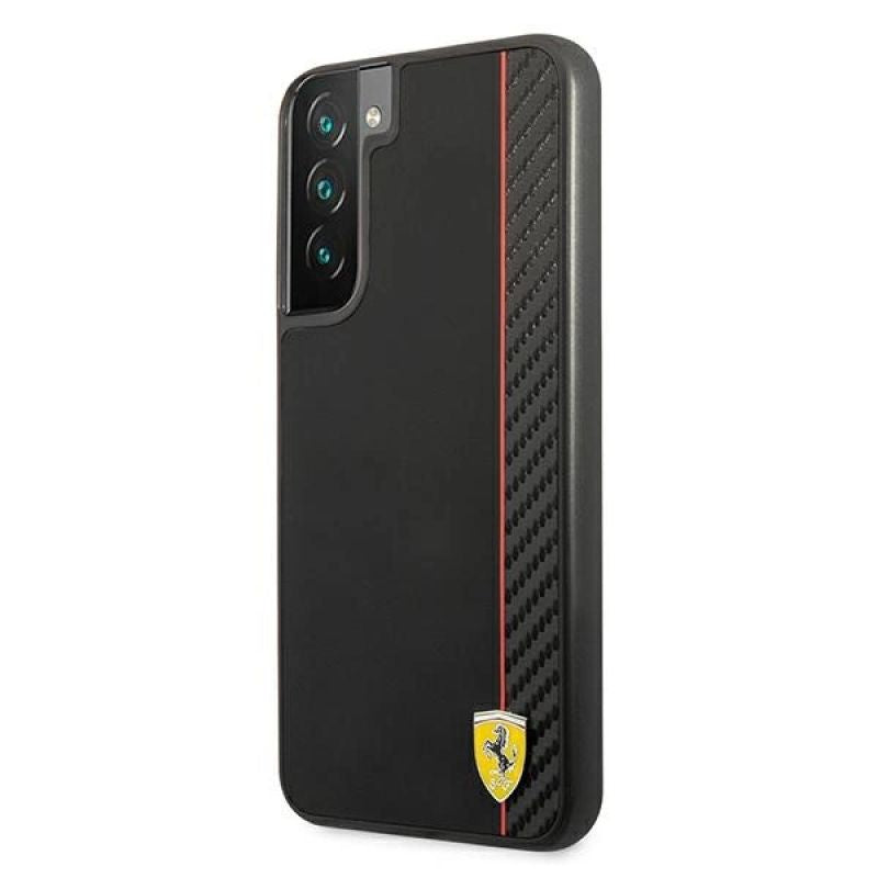 Ferrari FESAXHCS22MBK S22+ S906 /black hardcase On Track Carbon Stripe fekete phones and accessories