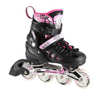 Nils Extreme 4in1 PINK LED SIZE M(35-38) ROLLER SKATER WITH DIMENSIONAL HOCKEY BLADE rózsaszín görkorcsolya
