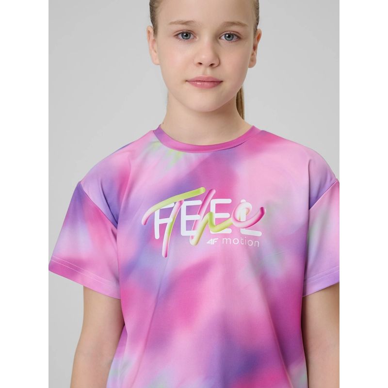 4F Girls' quick-drying sports T-shirt 158/164 póló