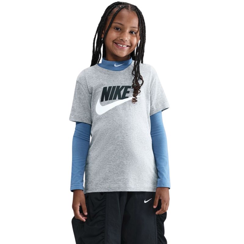 Nike Sportswear Kids' T-Shirt, Grey, szürke gyerek póló FZ5178064