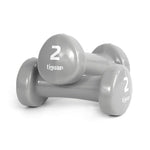 Tiguar vinyl dumbbells szürke edzőfelszerelés TI-HW0020BOX