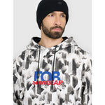 Men's loose hooded sweatshirt 4F 4FRAW25TSWSM2569-91A kapucnis pulóver