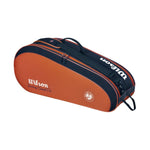 Wilson Roland Garros 2026 Team 6PK Tennis Bag Orange and Navy Blue