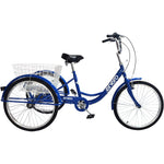 3-WHEEL BIKE 24 BLUE SHIMANO 6-speed