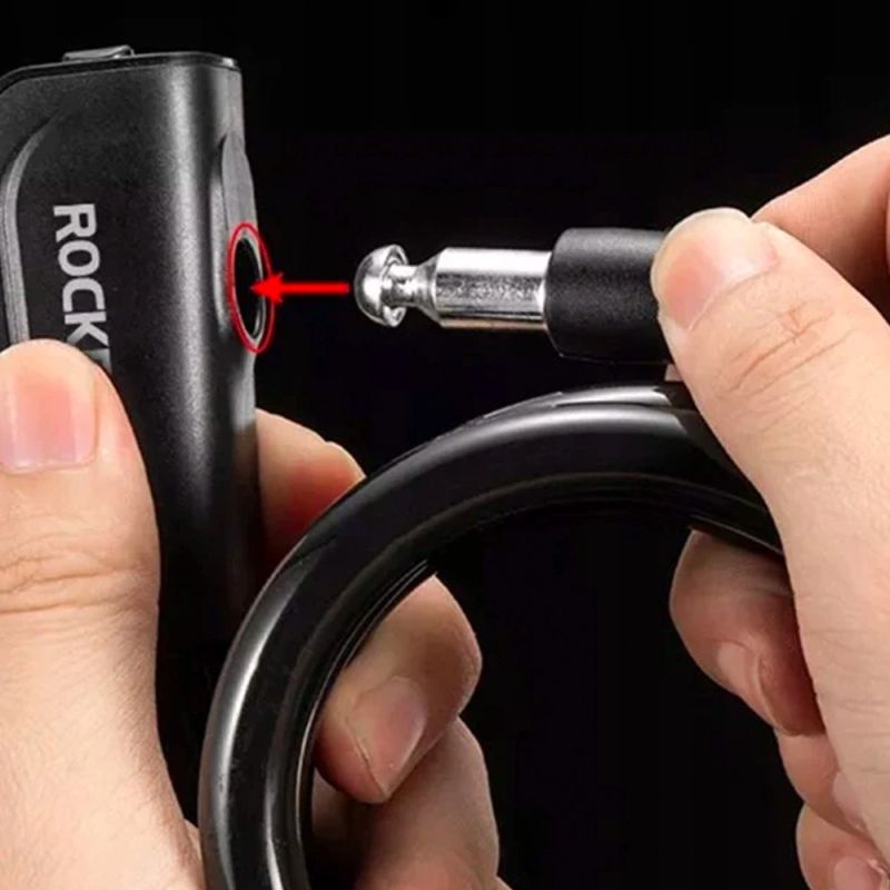 Rockbros bicycle lock with 1.1 m key - black