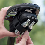 Rockbros Mini Saddle with CO2 Cartridge Holder - Black/Green zöld táska