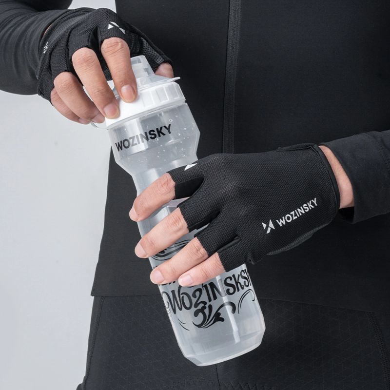 Wozinsky WRR-01M cycling gloves size - black fekete kesztyű -198889