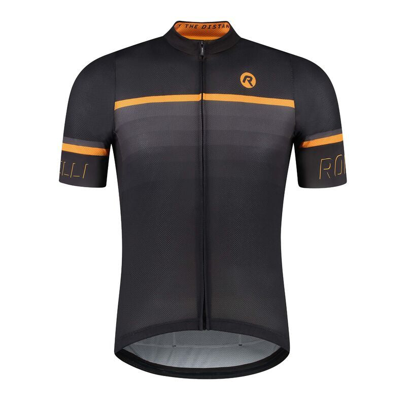 Rogelli HERO II T-shirt Black and Orange narancssárga póló
