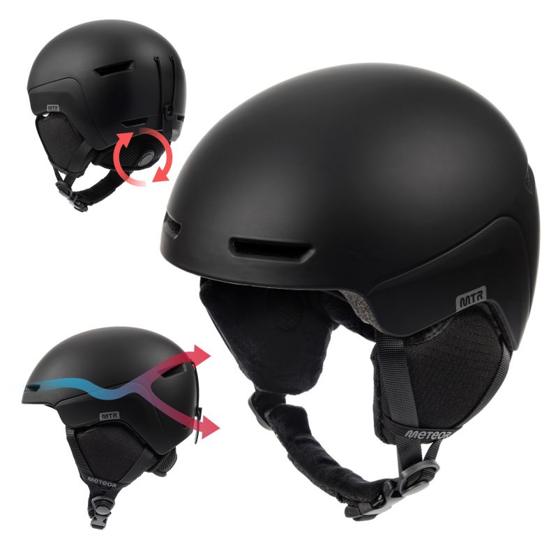 Meteor Avalo S Ski Helmet 53-55 cm Black