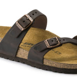 Birkenstock Mayari Habana Narrow Women's Flip-Flops, Nubuck Leather, Brown (0171323) barna papucs