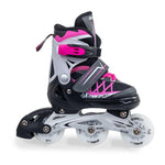 Enero Pro Roller Skates-Roller Skates-Ice Skating 4in1 Led 26-29 Pink-Gray szürke skates, roller skates