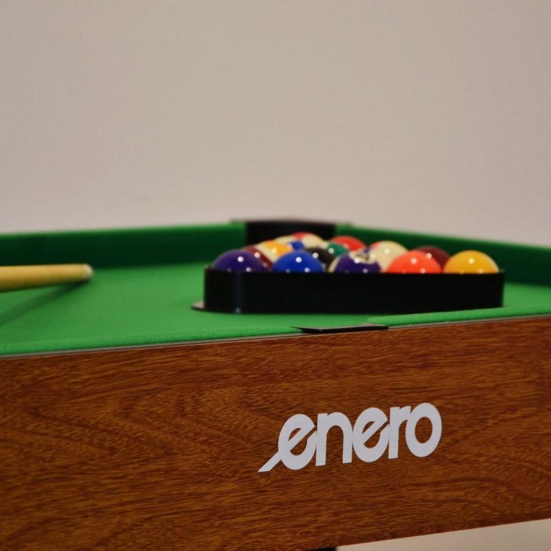 Enero 3-in-1 WOODEN TABLE FOR FOOTBALL, BILLIARDS, AIR HOOKUP fekete table games, tables