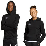 adidas Entrada 26 Hoody black JZ6569 104cm kapucnis pulóver
