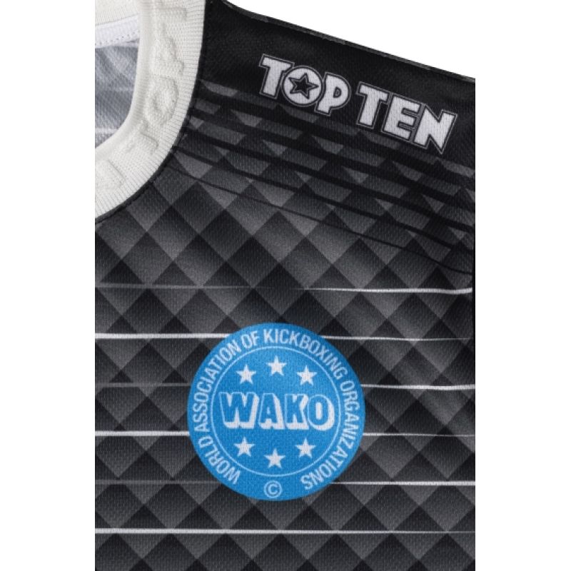 TOP TEN "WAKO" light contact (WAKO APPROVED) czerwony+m póló