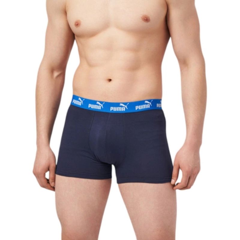 Puma men's boxer briefs 2-Pack navy blue comfortable cotton sötétkék alsónemű