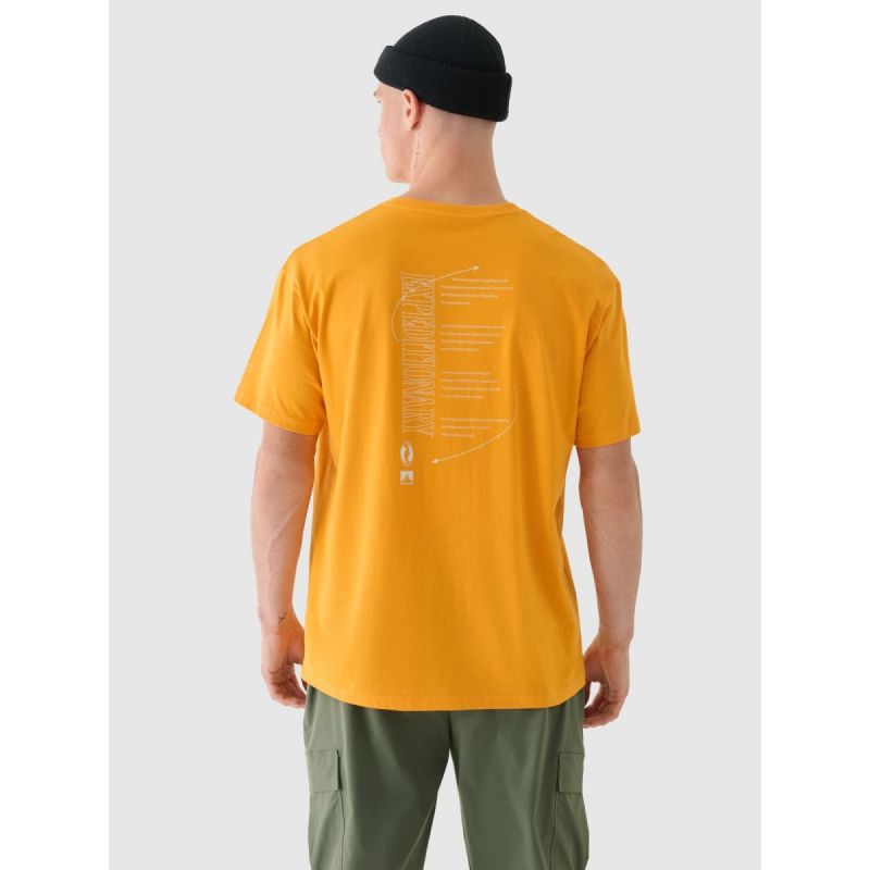 Men's oversized printed T-shirt 4F 4FRAW24TTSHM2578-70S póló