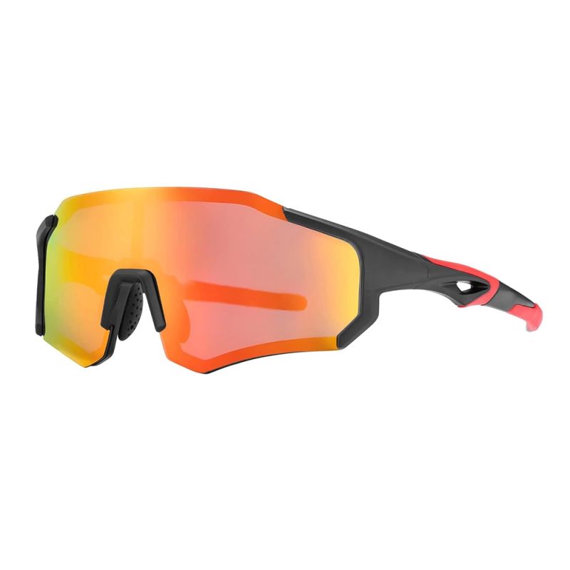 Rockbros 10182 polarizing cycling glasses - red czerwony glasses, training equipment