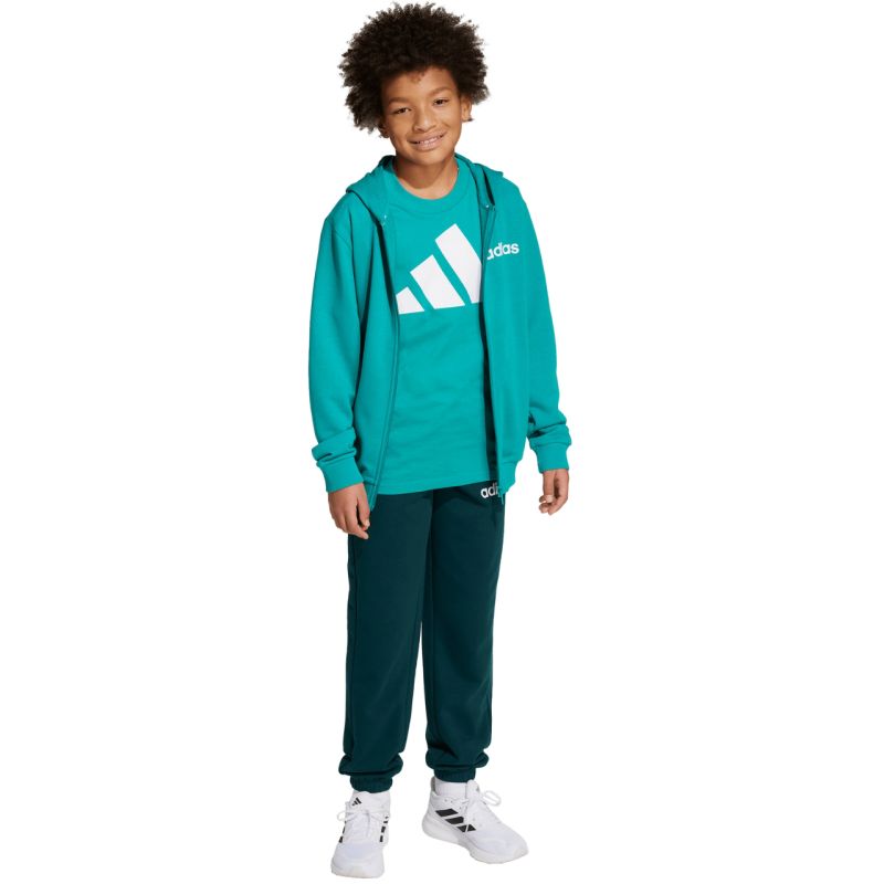 Adidas Essentials green kids tracksuit JN2427 128 cm melegítő