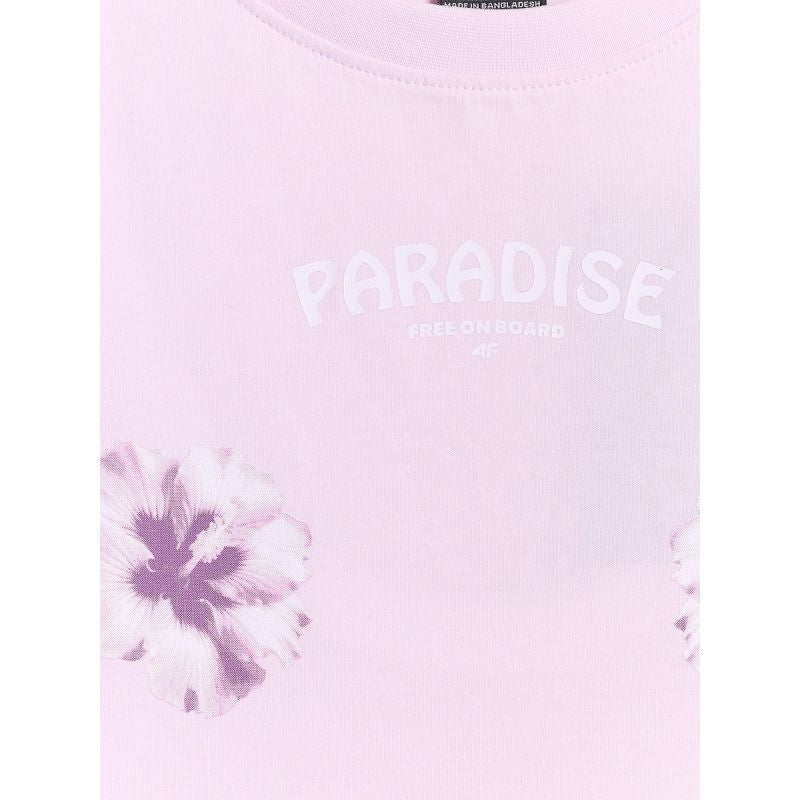 4F Women's loose T-shirt with print póló
