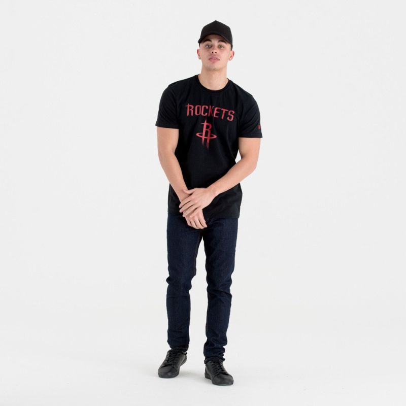 New Era NBA Houston Rockets T-shirt - fekete póló