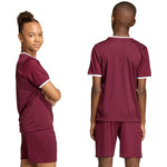 adidas Entrada 26 Jersey kids' T-shirt JZ2530 bordó póló