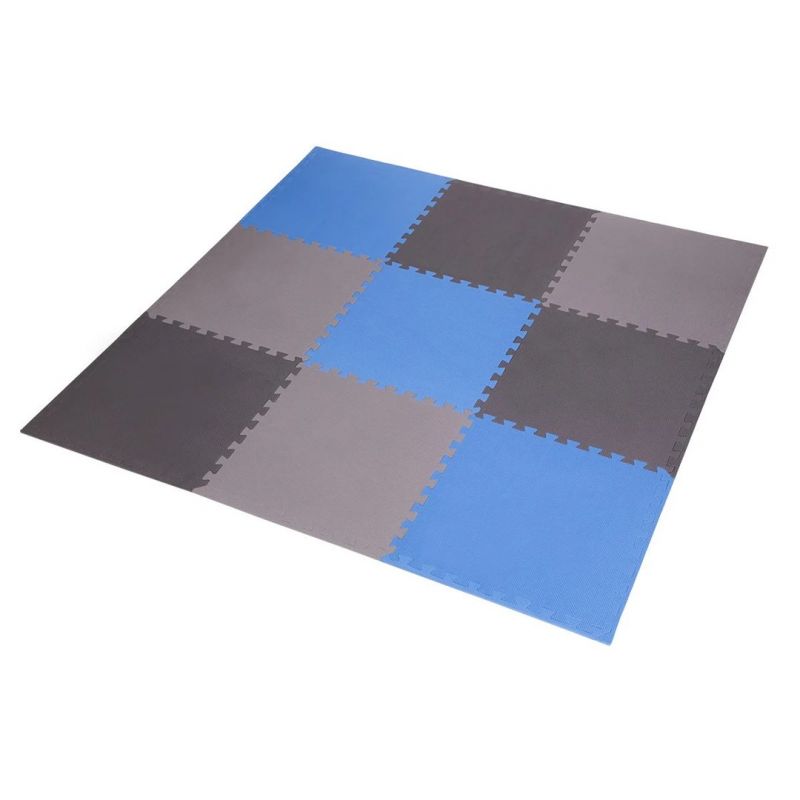 One Fitness Multipack MP10 puzzle mat blue-gray 9 pieces 10 mm szürke edzőfelszerelés 17-63-083