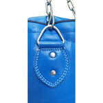 MASTERS FIGHT EQUIPMENT Leather punching bag 150/35 cm full WWS-STAR-1 NEW kék edzőfelszerelés 0442-STAR-102