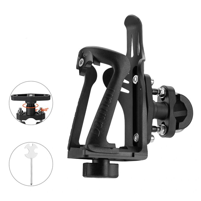 Rockbros 2-3D Adjustable Bottle Holder for Bikes and Motorcycles - Black fekete training equipment