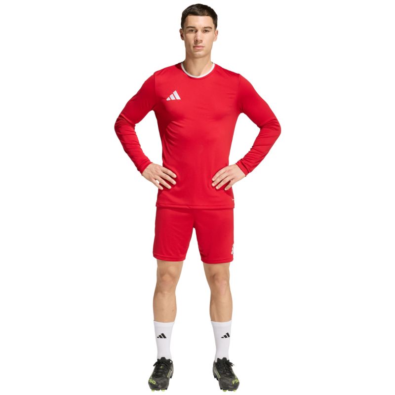 Adidas Entrada 26 Long Sleeve Jersey Men's T-Shirt Red piros póló KF5847