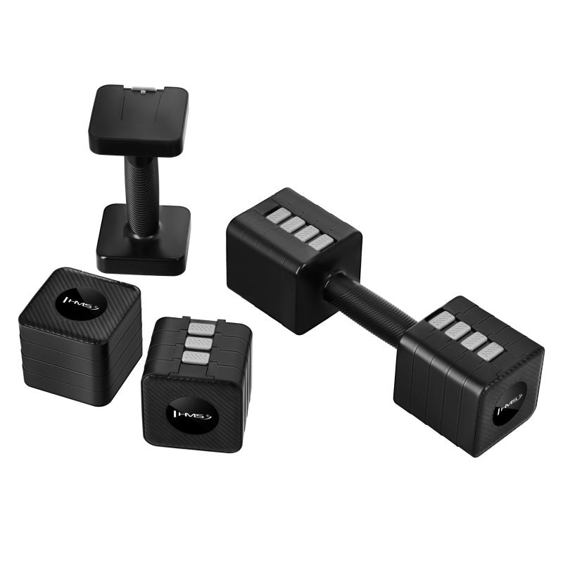 HMS HL02 ADJUSTABLE DUMBS 2 x 5 KG fekete póló 17-47-400